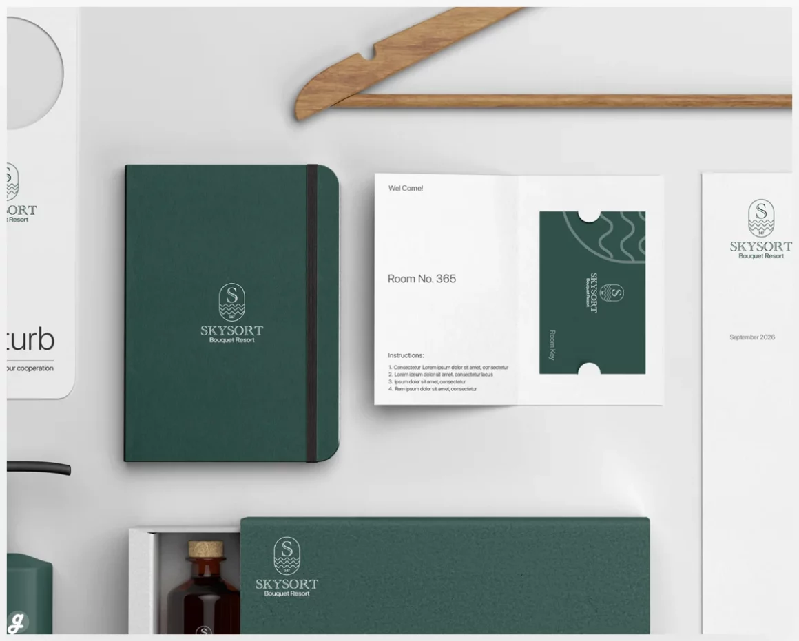 Free Hotel Identity Branding Mockup