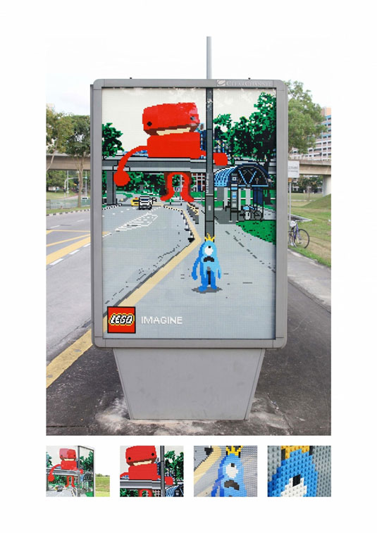 Lego billboard