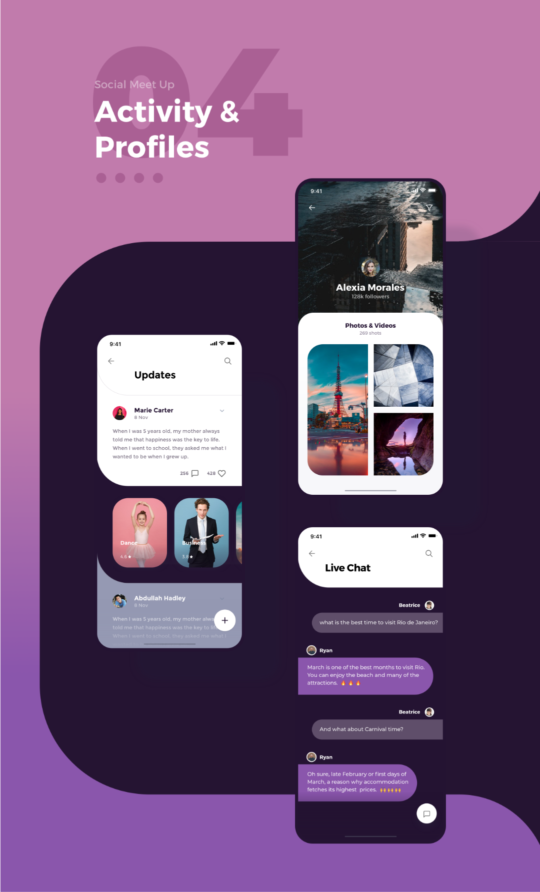 Social Meet Up UI Kit FREE for Adobe XD