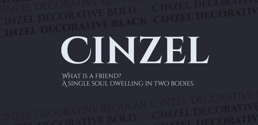 Cinzel Decorative free font 2021