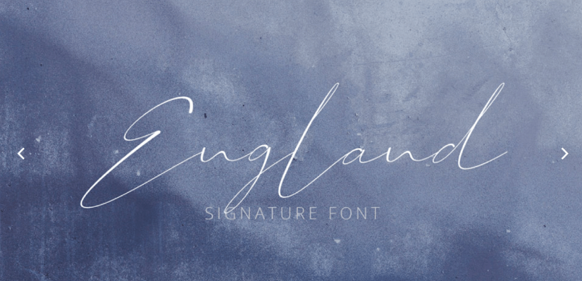 England free font