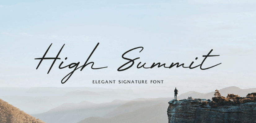 High Summit free font