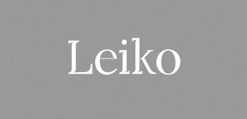 Leiko free font