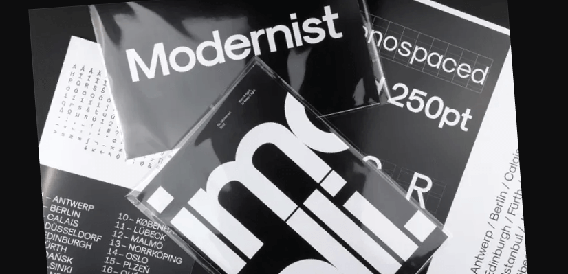 Modernist free font