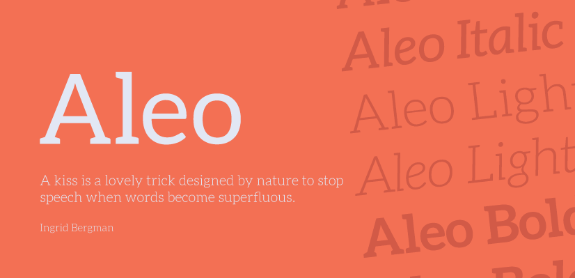 Aleo free font