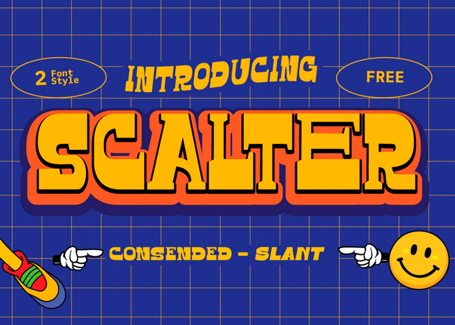 Scalter free typeface 2021