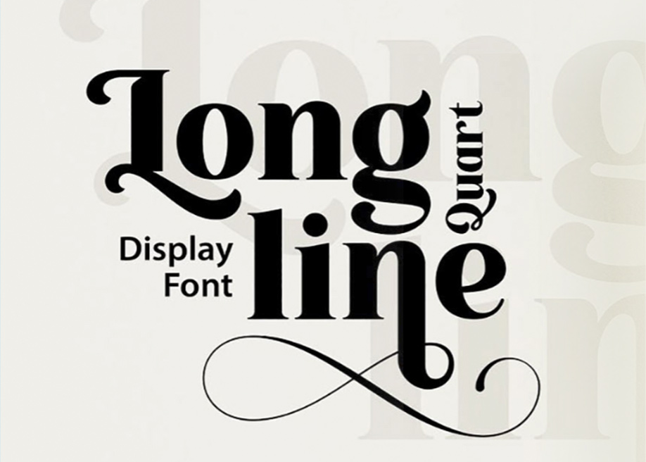 Longline Quart display font