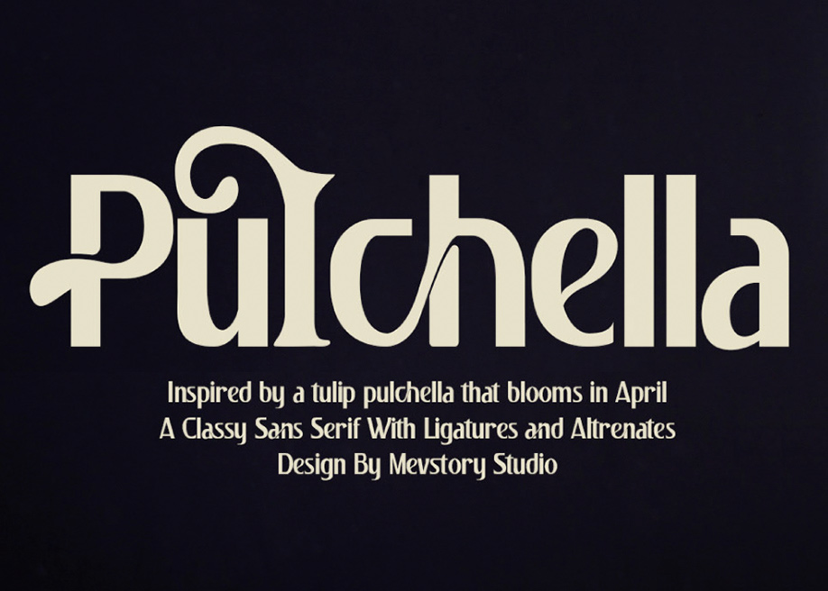 Pulchella free font 2021