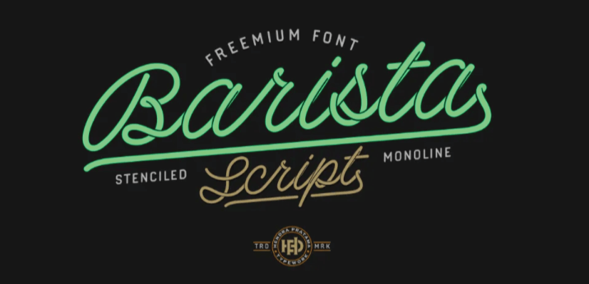 Barista free font