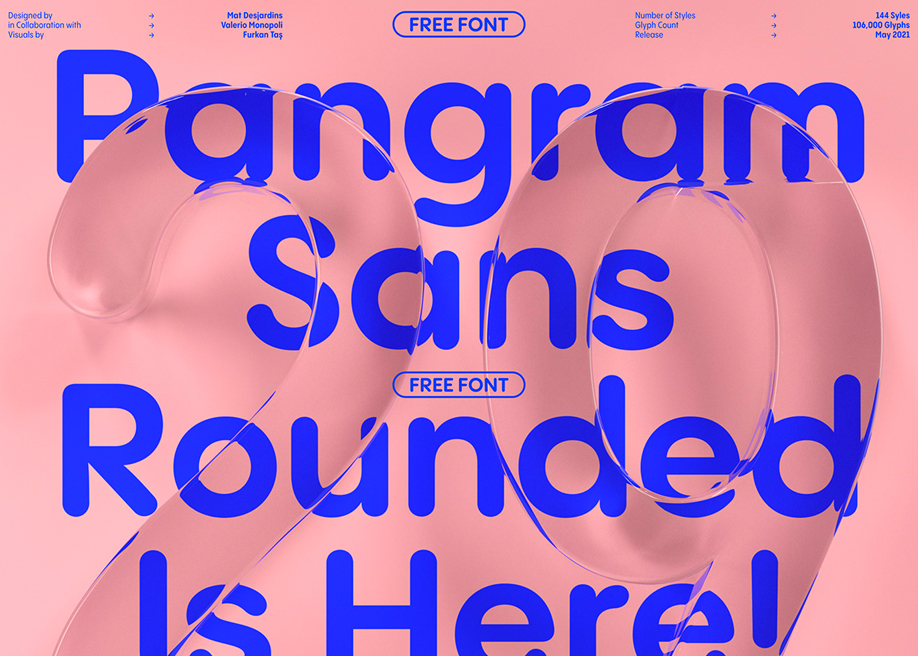 Pangram Sans Rounded free font 2021