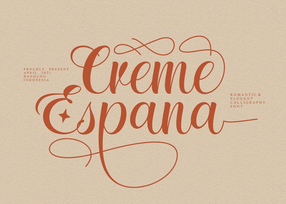 Creme Espana free font 2021