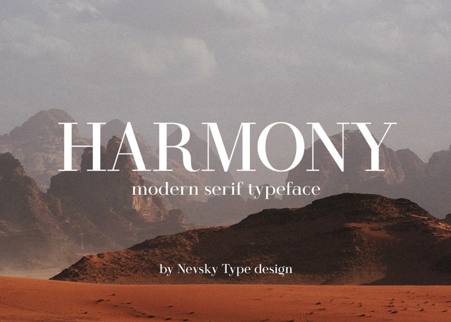 Harmony free font 2021