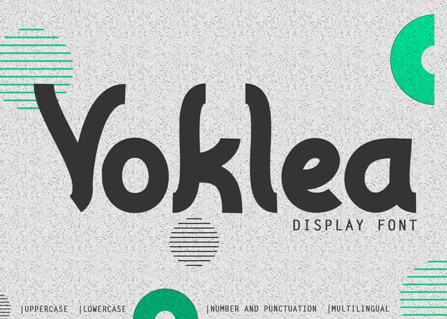 Voklea free font 2021