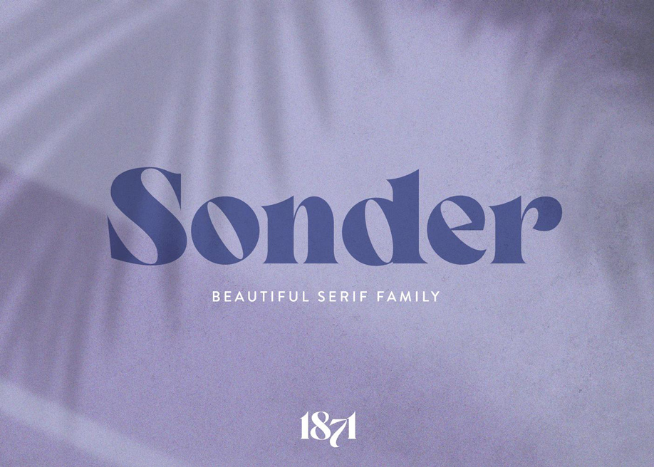 Sonder Regular free font 2021