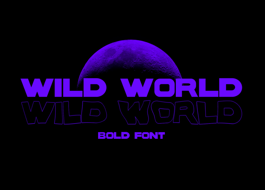 WILD WORD free bold font 2021