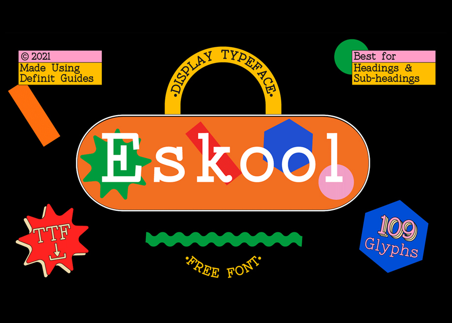 Eskool free font 2021