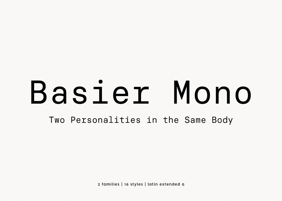 Basier Mono free font 2021