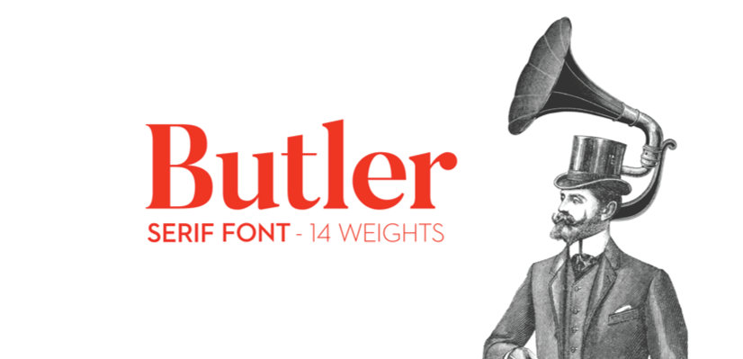 Butler free font