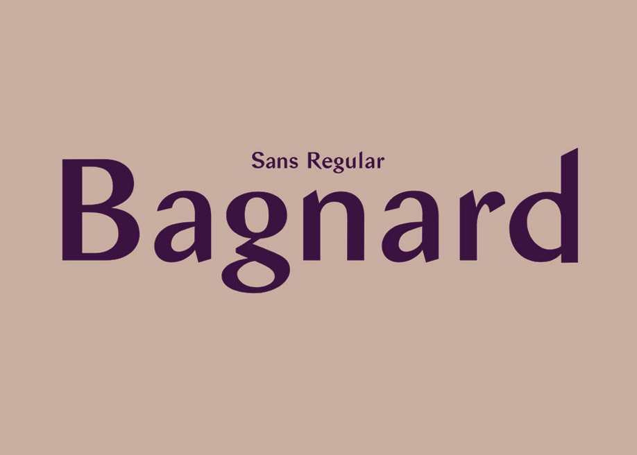 Bagnard free font 2021