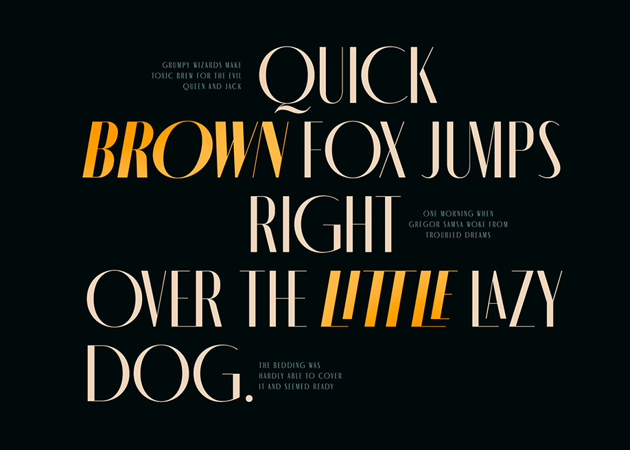 MONIQA TYPEFACE