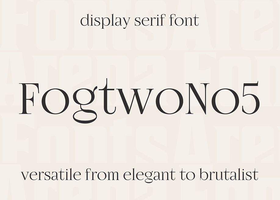 Fogtwo No5 font by gluk