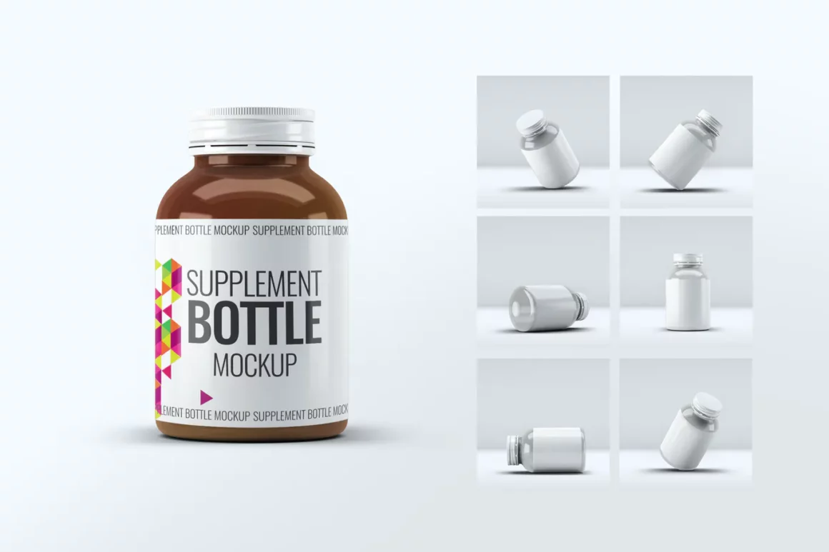Supplement Bottle Mock-Up