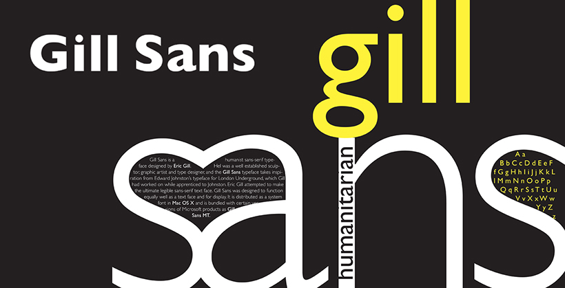 Gill sans used by brands (Super Famous Brand Fonts)
