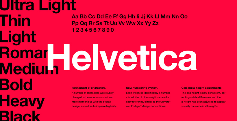 Helvetica font used by brands