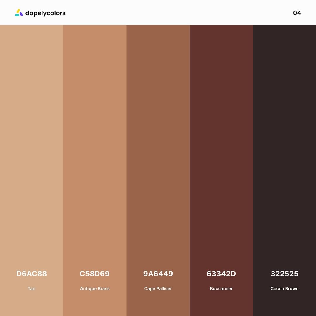 brown family color palette