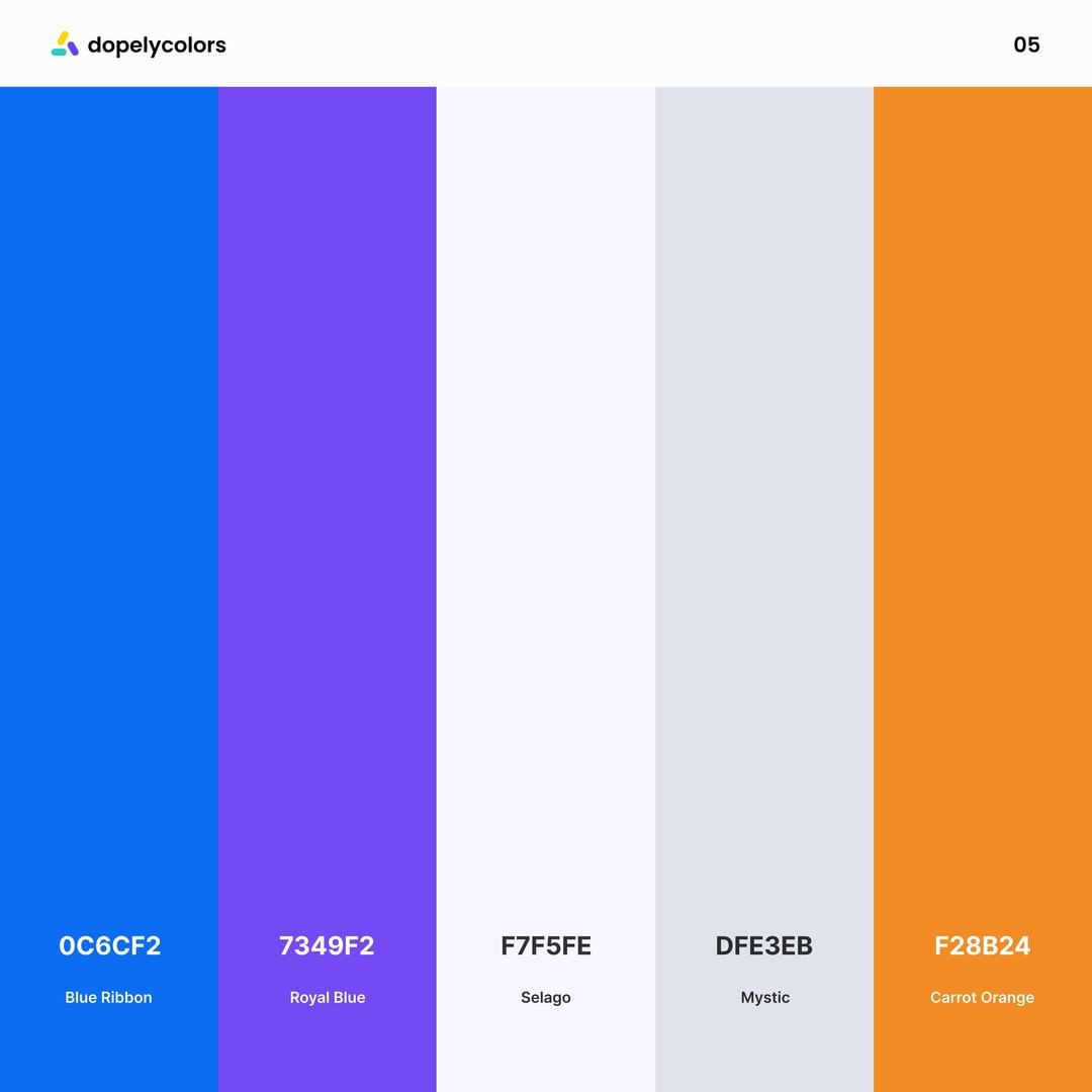 exciting and happy color palettes