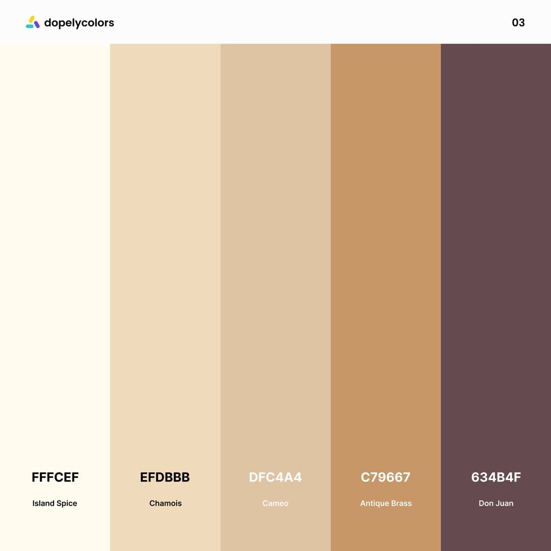 brown and eggplant color palette