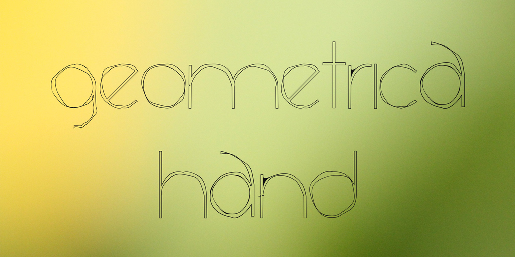 Geometrica Hand Font
