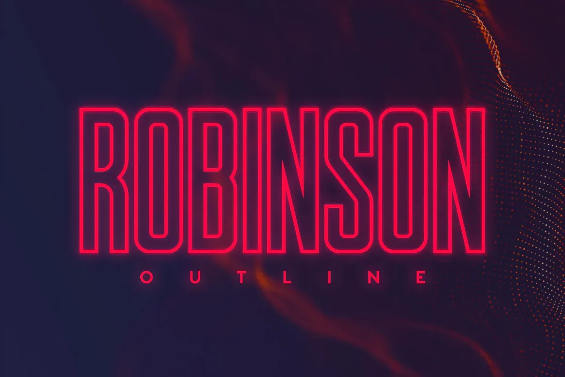 Robinson Outline - Best Free Outline Fonts for 2022