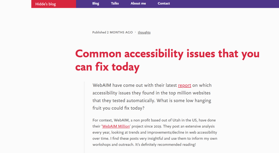 Common accessibility issues that you can fix today
