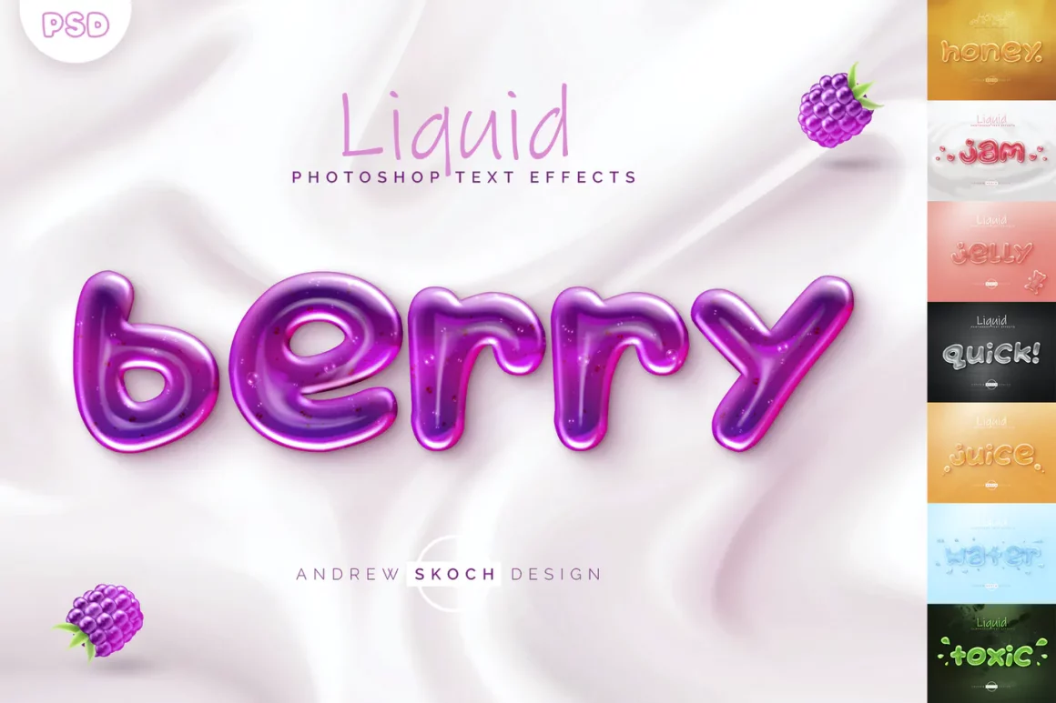 Liquid Tasty Text Effects