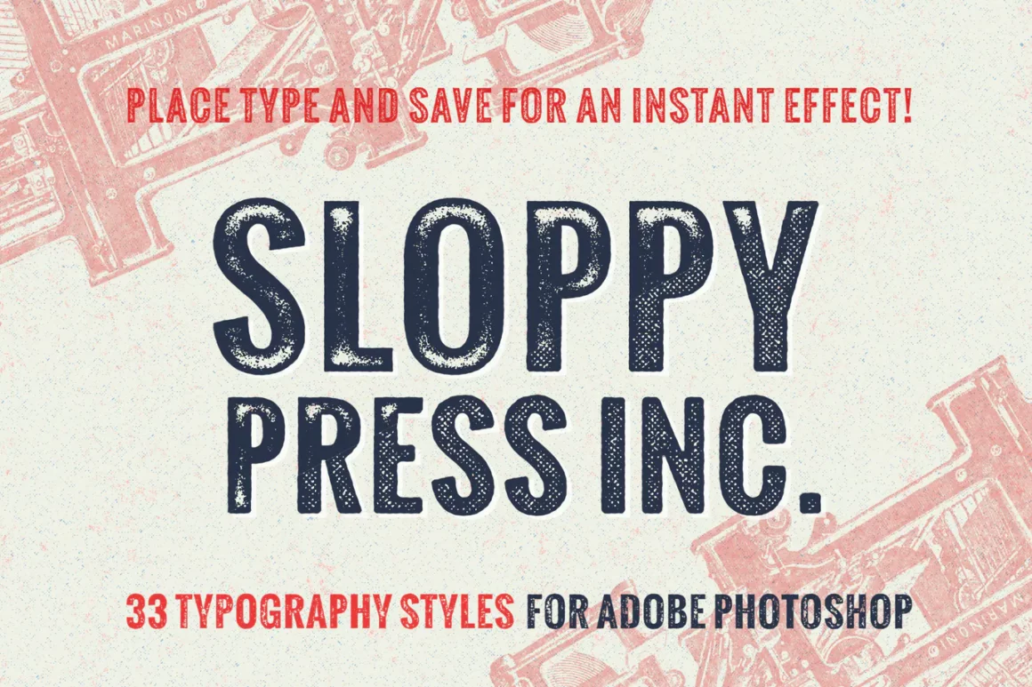 Sloppy Press Inc. photoshop action - Marvelous Photoshop Actions