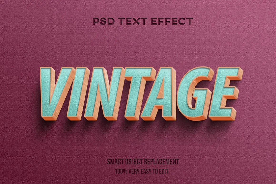 Vintage text effect