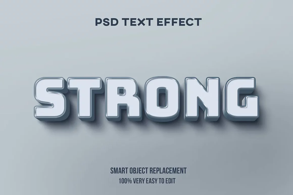 Realistic pastel glossy text effect
