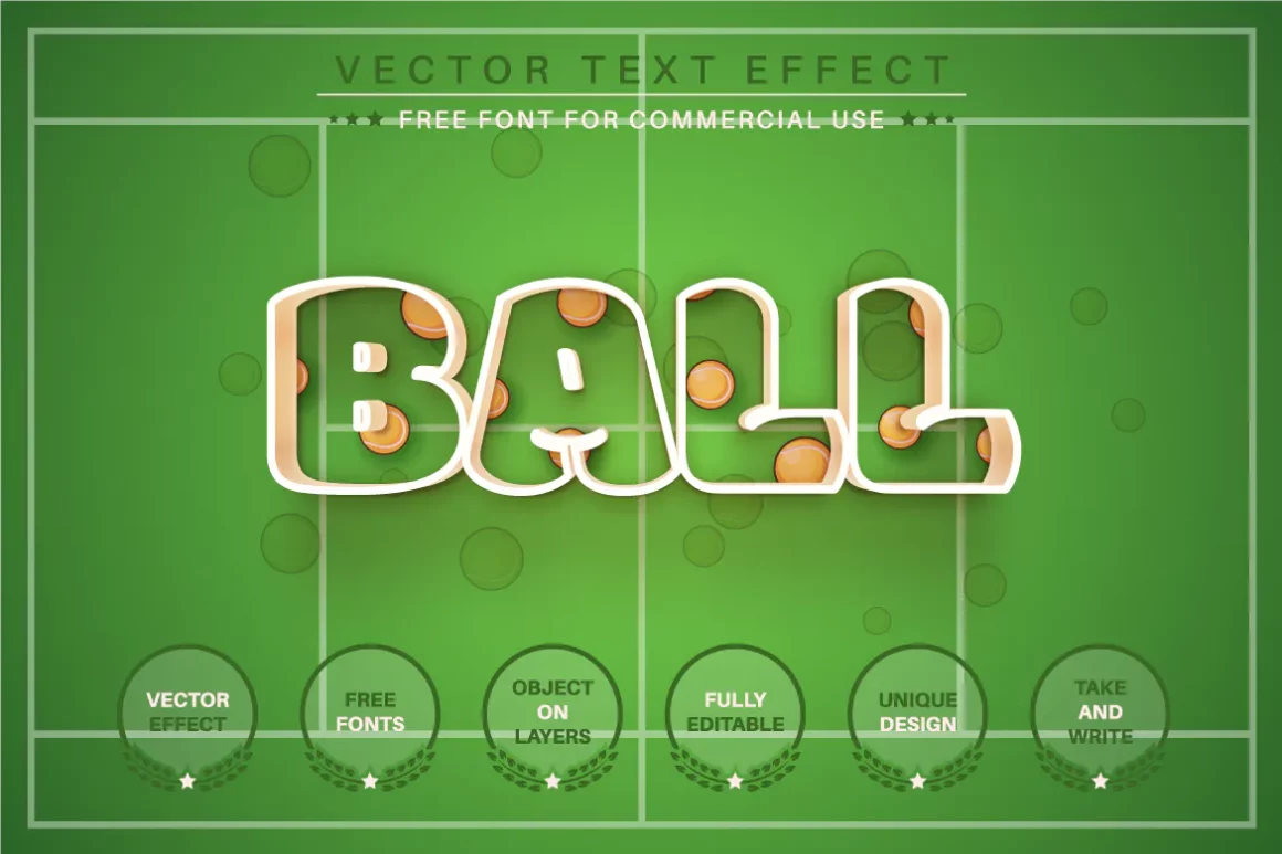 Tennis - Editable Text Effect, Font Style