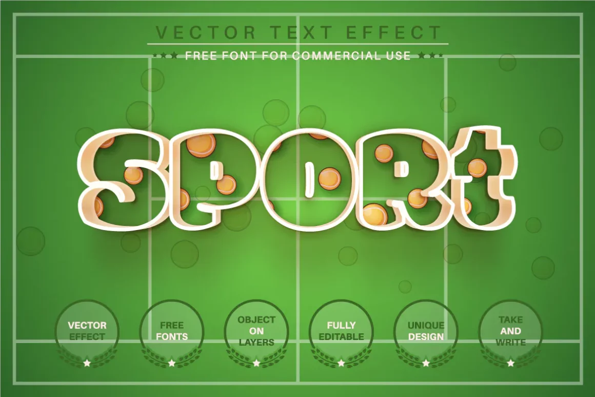 Tennis - Editable Text Effect, Font Style