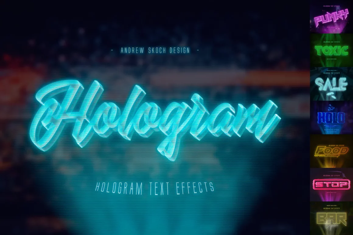 Hologram Text Effects