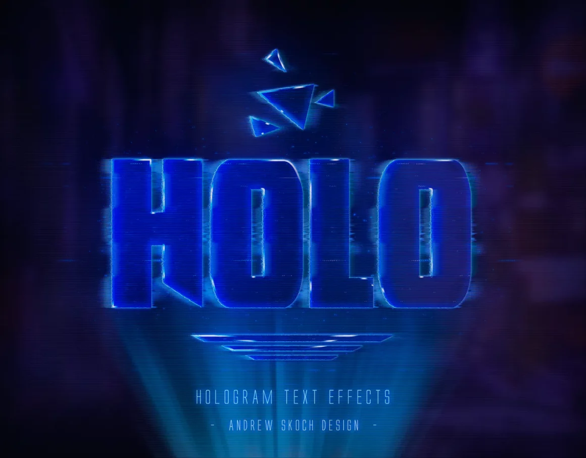 Hologram Text Effects