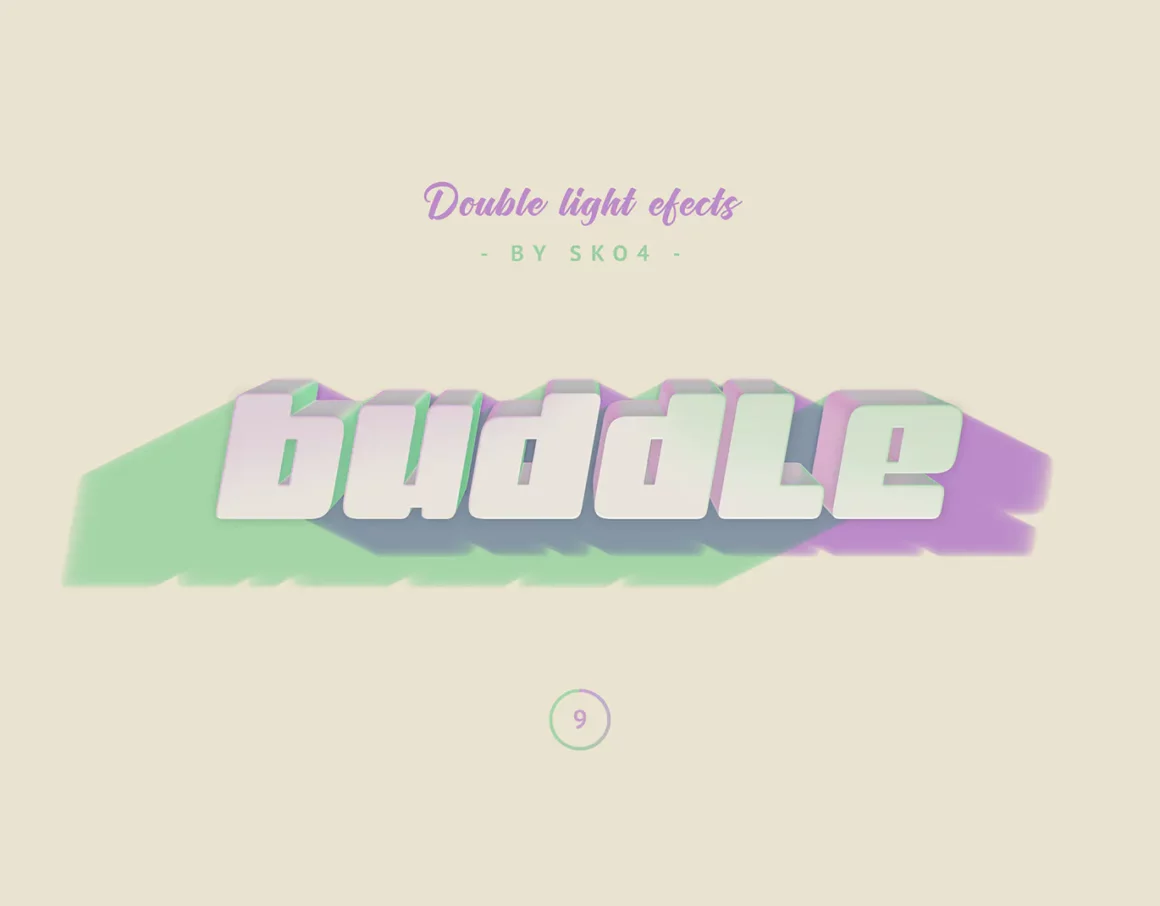 Double Light Text Effects