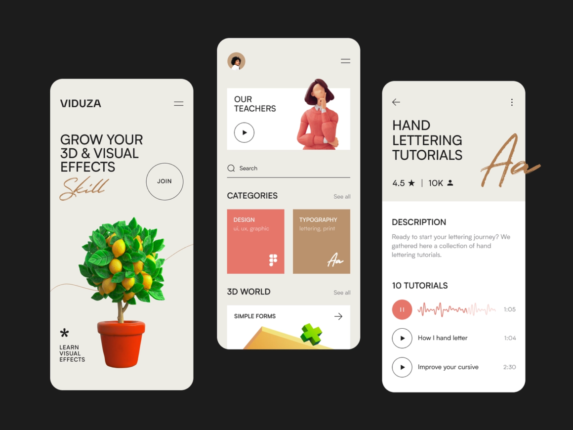 mobile app inspiration