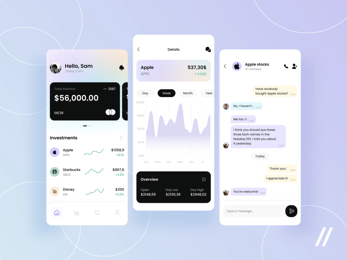 Investment App Design