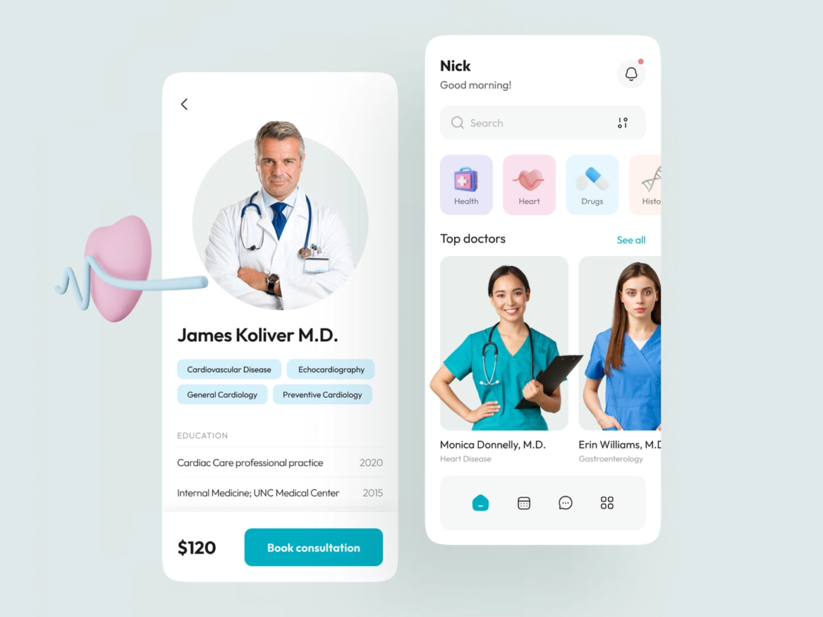 Healthcare Mobile App concept