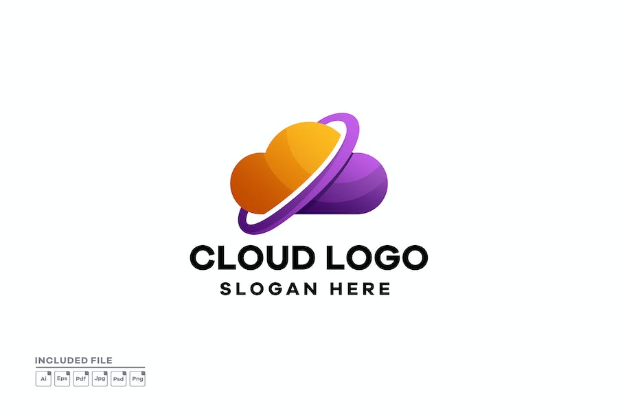 Cloud Gradient Logo Design