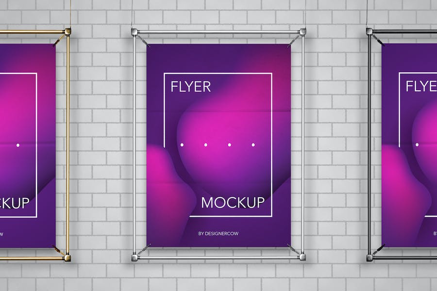 35 Free Poster and Frame Mockups for Photoshop