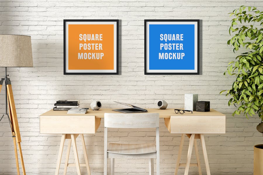 35 Free Poster and Frame Mockups for Photoshop