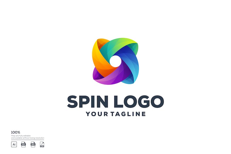 Spin logo design